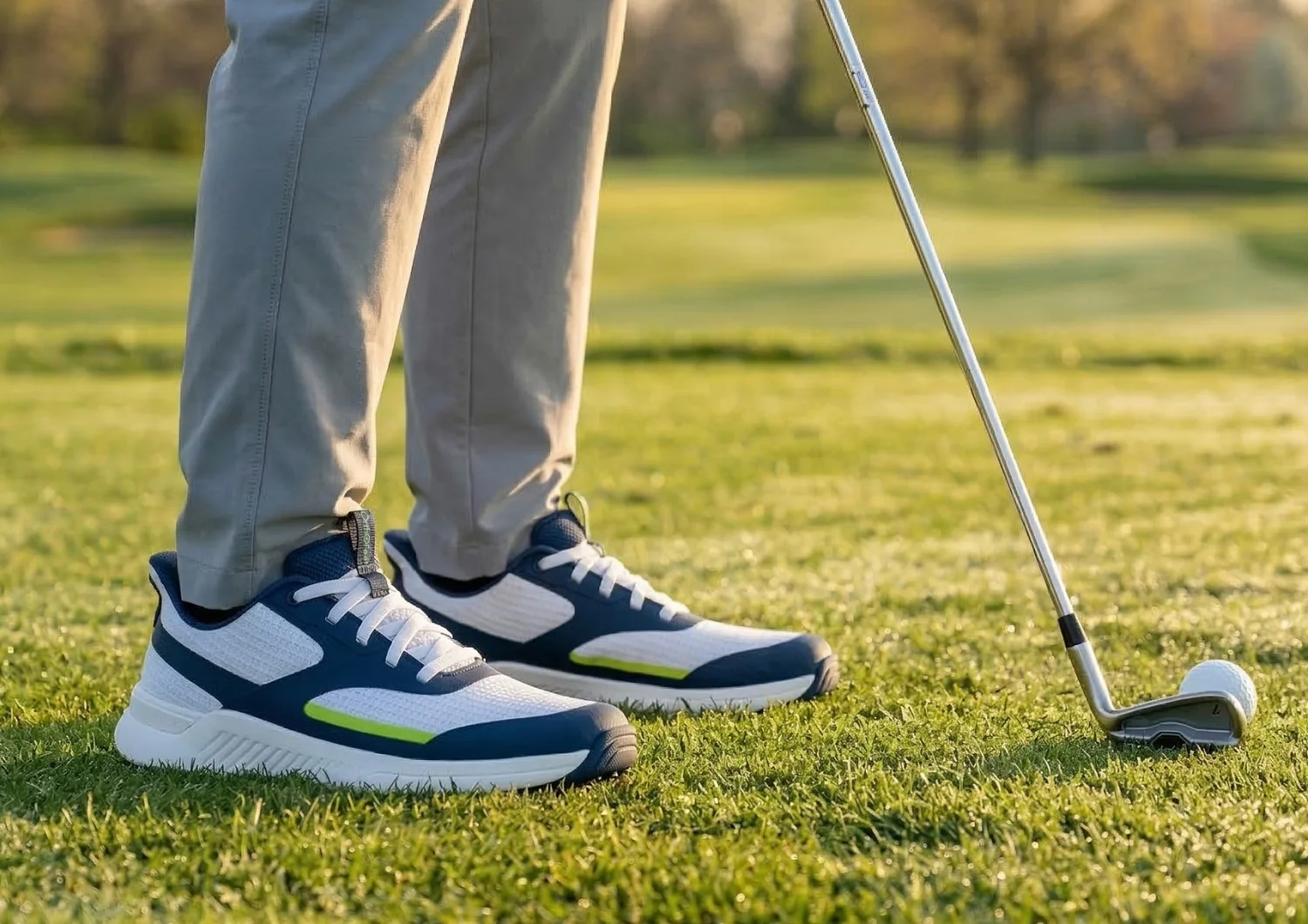 Fairway Hands-Free Golf - White/Navy/Lime 12 Fairway Hands-Free Golf - White/Navy/Lime