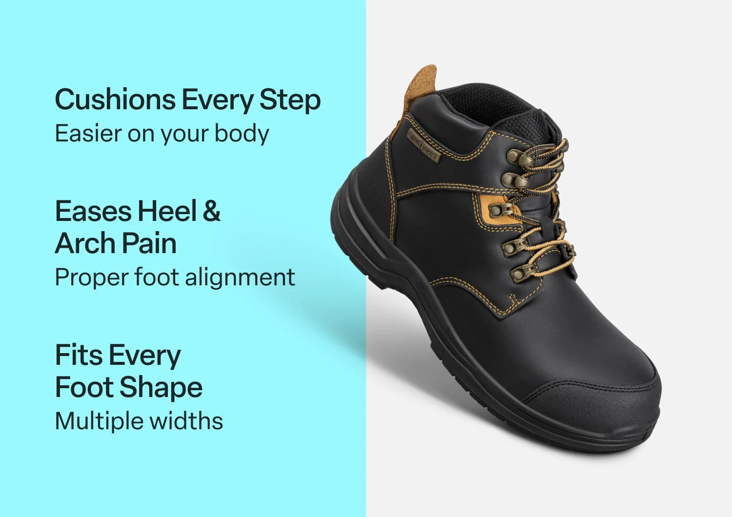 Granite Work Boots - Black 3 Granite Work Boots - Black