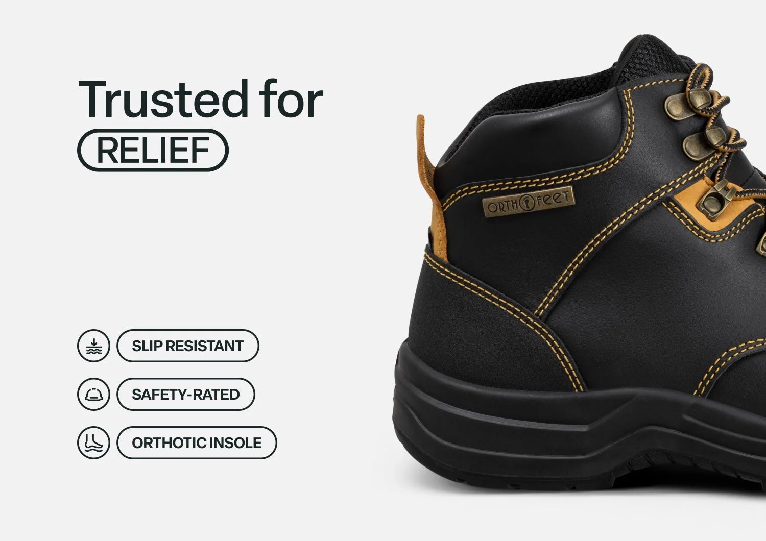 Granite Work Boots - Black 5 Granite Work Boots - Black